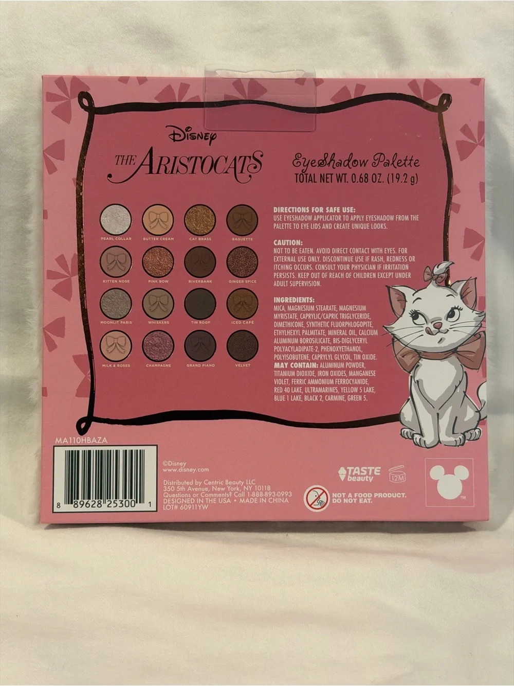 Disney The Aristocats Eyeshadow Palette — Pink & Gold Shades